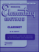 RUBANK ELEMENTARY METHOD CLARINET cover